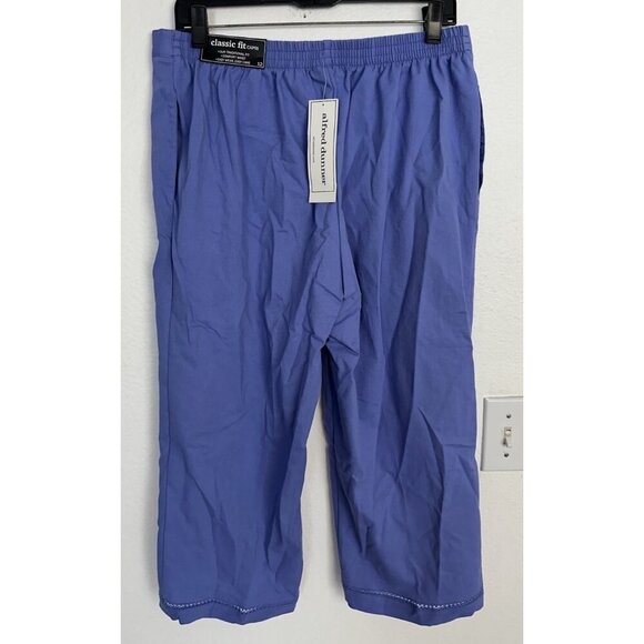 Alfred Dunner Santa Fe Women’s Stretch Fabric Straight Fit Iris Size 12 New - Picture 4 of 15